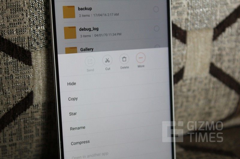Xiaomi Mi 5 Hide Files Папки