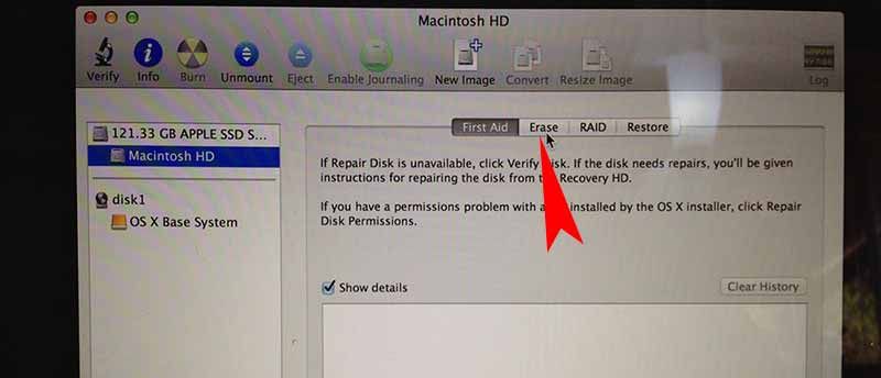 Восстановление заводских настроек на Macbook Pro Retina Mavericks OS X