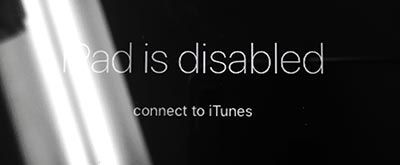 исправить - iPad отключен - подключиться к iTunes
