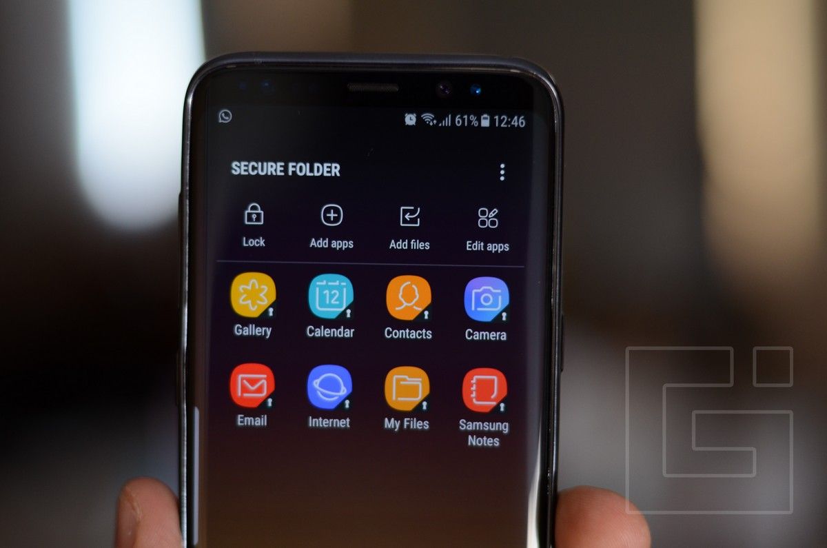Samsung Galaxy S8 Безопасная папка Содержание