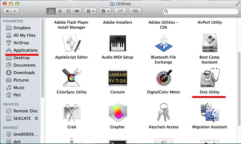 как отформатировать USB в FAT32 на Mac