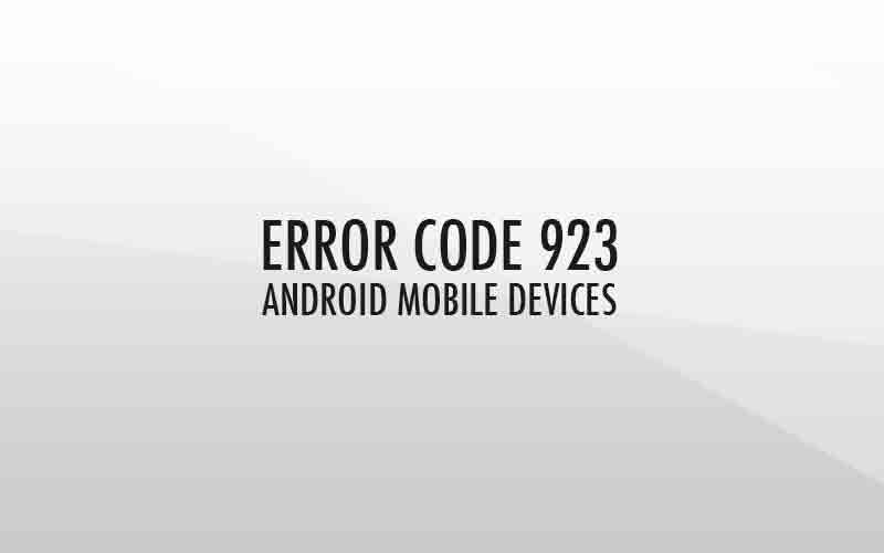 Исправить ошибку Android 923 - Google Play Store (samsung galaxy s4, s3, s5)