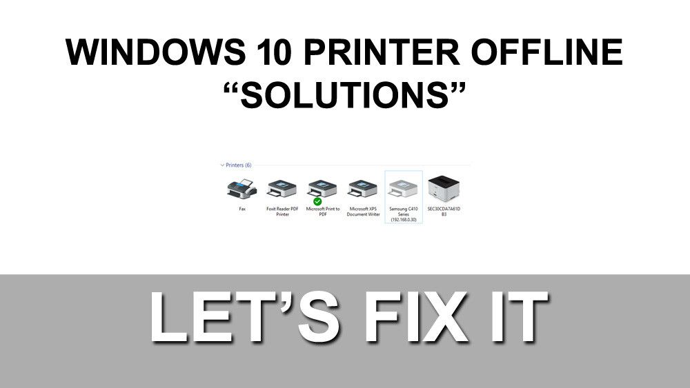 Исправлено: принтер в автономном режиме в Windows 10 и Windows 8