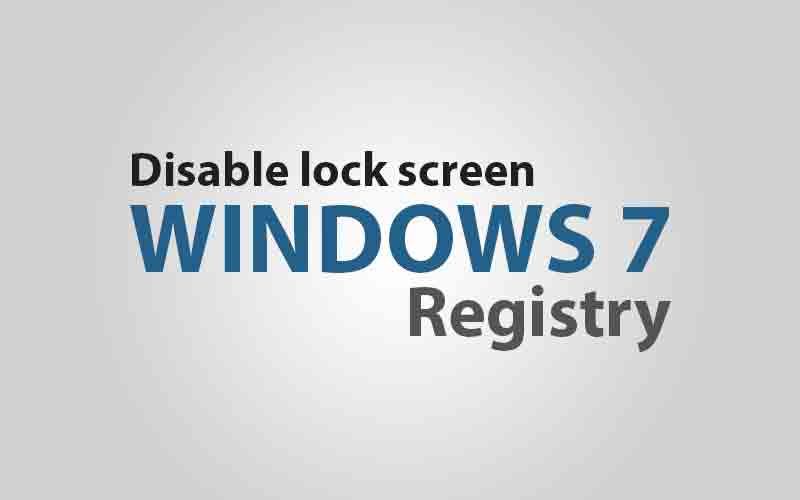 Удалить экран блокировки на Windows 7 по реестру